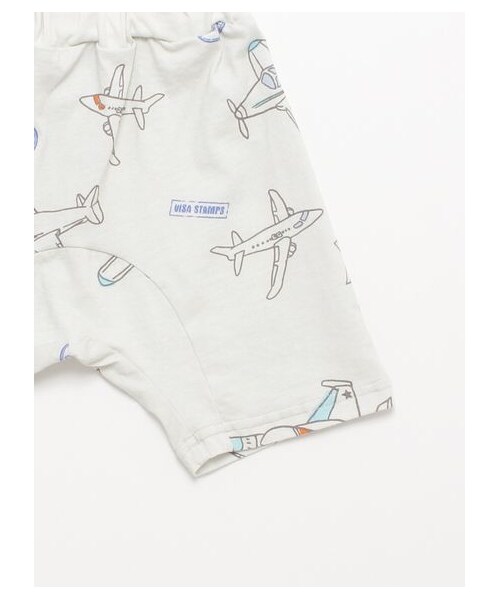 [ベビー]スカイトリッププリントTシャツパンツセット