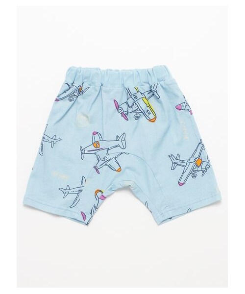 [ベビー]スカイトリッププリントTシャツパンツセット