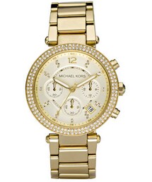 MICHAEL KORS | Michael Kors Parker Glitz Watch, Golden(アナログ腕時計)