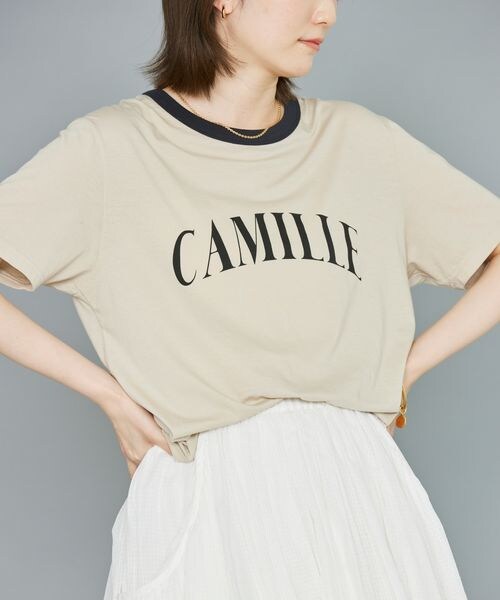 バビロン　CAMILLEバイカラーTシャツ BABYLONE（バビロン）の「CAMILLEバイカラーTシャツ（）」 - WEAR