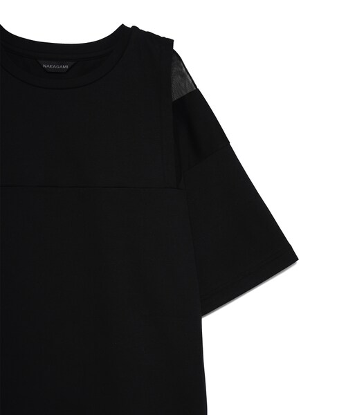 NAKAGAMI（ナカガミ）の「T-shirt（トップス・レディース・WHITE/10/BLACK/01・F）」の4枚目の写真