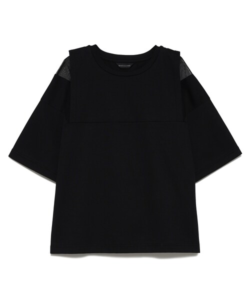 NAKAGAMI（ナカガミ）の「T-shirt（トップス・レディース・WHITE/10/BLACK/01・F）」の2枚目の写真