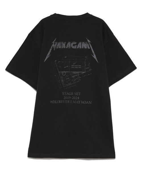 NAKAGAMI（ナカガミ）の「T-shirt（トップス・レディース・BLACK/01・0/01）」の2枚目の写真