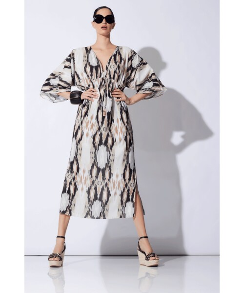 Josie Natori（ジョーシーナトリ）の「Ibiza Caftan（その他・レディース・Marina Blue/Regatta Combo/Neutral・XS/S/M/L/XL/XXL）」の3枚目の写真