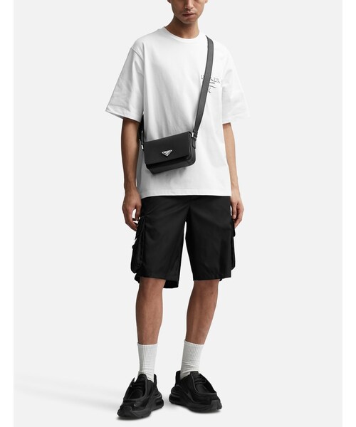 PRADA（プラダ）の「Saffiano Cuir Flap Crossbody Bag（その他・メンズ・Black）」の6枚目の写真