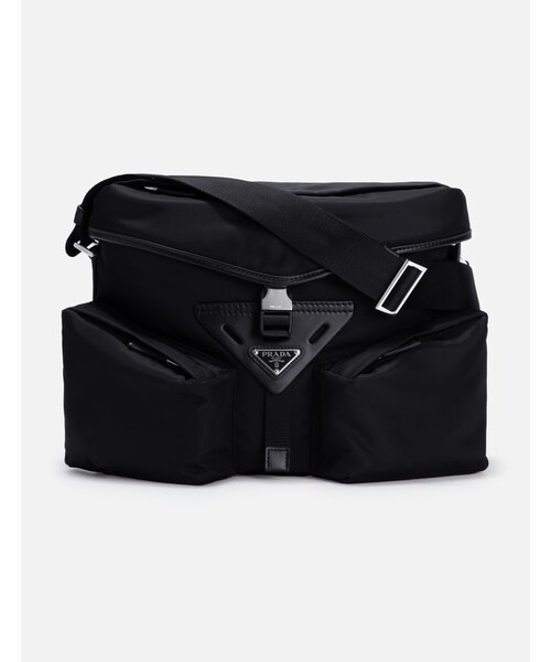 PRADA（プラダ）の「Re-Nylon and Leather Shoulder Bag（その他・メンズ・Black）」の4枚目の写真