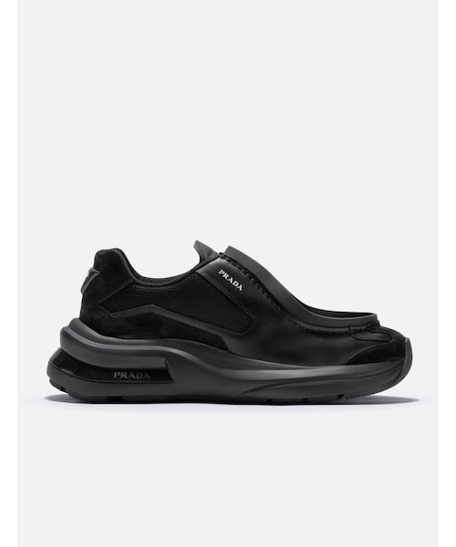 Systeme Brushed Leather Sneakers