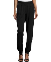 STELLA McCARTNEY | Stella McCartney Cotton Knit Tapered Leg Pants, Black(その他パンツ)