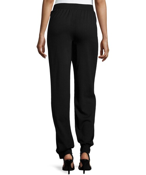 STELLA McCARTNEY(ステラマッカートニー)の「Stella McCartney Cotton Knit Tapered Leg Pants, Black(その他パンツ・レディース・BLACK・42)」の2枚目の写真