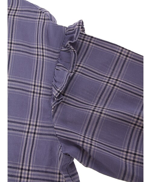 w closet（ダブルクローゼット）の「チェック柄フリルプルオーバー（トップス・レディース・ピンク/ブルー・FREE）」の7枚目の写真