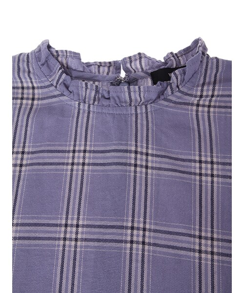 w closet（ダブルクローゼット）の「チェック柄フリルプルオーバー（トップス・レディース・ピンク/ブルー・FREE）」の6枚目の写真