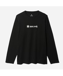 SOFT COTTON LOGO LONG SLEEVE T-SHIRT - BLACK - THE GREAT DIVIDE