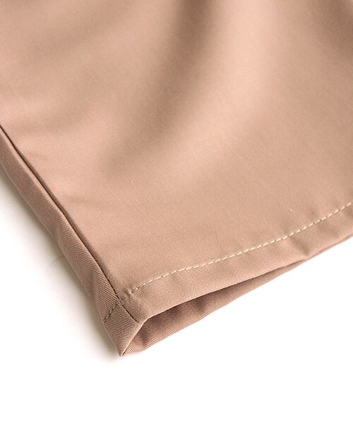 paravion（パラビオン）の「ハイウエストフリルツルツルパンツ（パンツ・レディース・ベージュ/ブルー・ワンサイズ）」の6枚目の写真