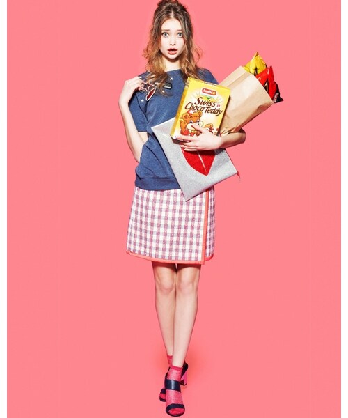 VICKY（ビッキー）の「ギンガムファンシーカラーパイピングスカート（スカート・レディース・ホワイト系/レッド系・S/M）」の10枚目の写真