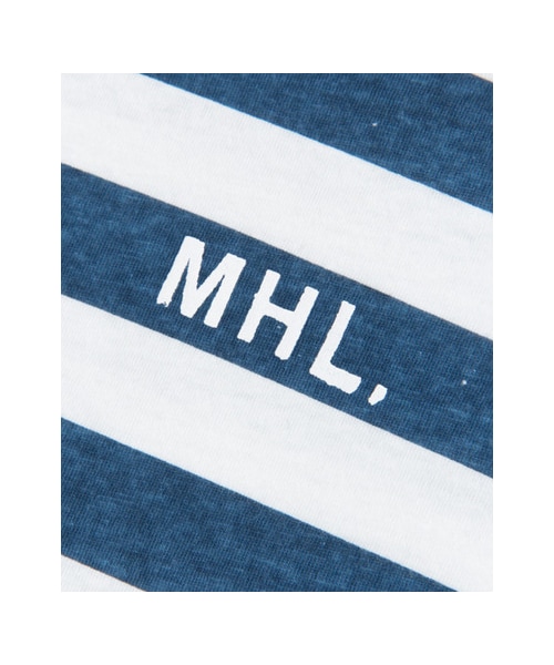 URBAN RESEARCH（アーバンリサーチ）の「MHL.×URBAN RESEARCH　別注ボーダーロゴTシャツ（トップス・メンズ・BLUE/BLACK/KHAKI/GREY・S/M/L）」の19枚目の写真