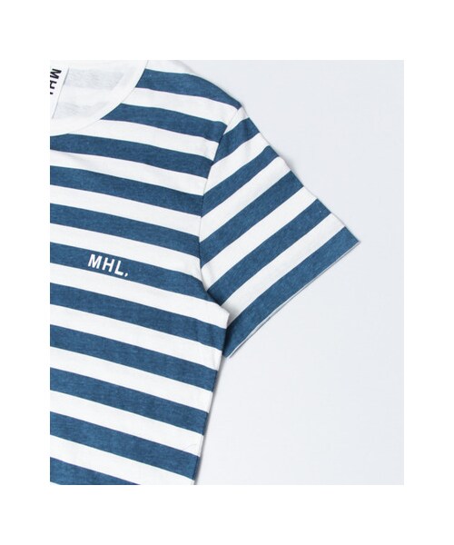 URBAN RESEARCH（アーバンリサーチ）の「MHL.×URBAN RESEARCH　別注ボーダーロゴTシャツ（トップス・メンズ・BLUE/BLACK/KHAKI/GREY・S/M/L）」の18枚目の写真