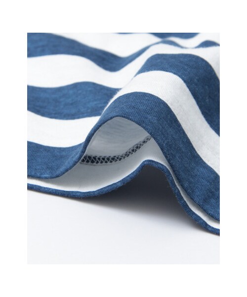 URBAN RESEARCH（アーバンリサーチ）の「MHL.×URBAN RESEARCH　別注ボーダーロゴTシャツ（トップス・メンズ・BLUE/BLACK/KHAKI/GREY・S/M/L）」の20枚目の写真