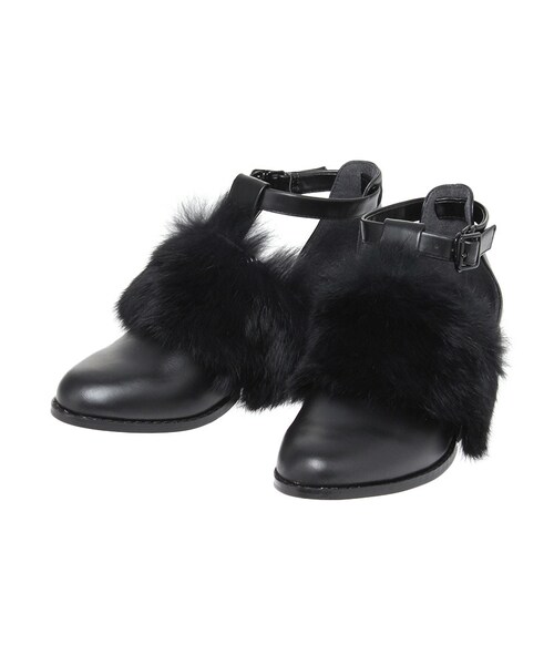 EMODA（エモダ）の「fur BELT SHOES（シューズ・レディース・ブラック・S/M/L）」の3枚目の写真