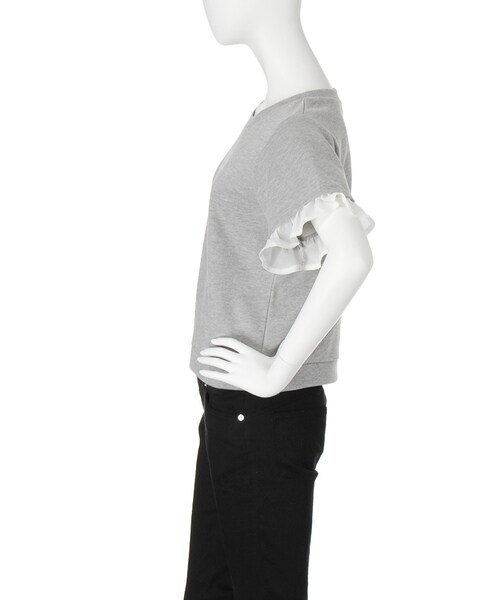 merry jenny（メリージェニー）の「シフォンフリルプルオーバー（トップス・レディース・オフホワイト/グレー/ブラック・F）」の5枚目の写真