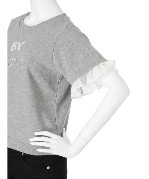 merry jenny（メリージェニー）の「シフォンフリルプルオーバー（トップス・レディース・オフホワイト/グレー/ブラック・F）」の8枚目の写真