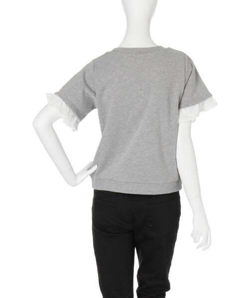 merry jenny（メリージェニー）の「シフォンフリルプルオーバー（トップス・レディース・オフホワイト/グレー/ブラック・F）」の6枚目の写真