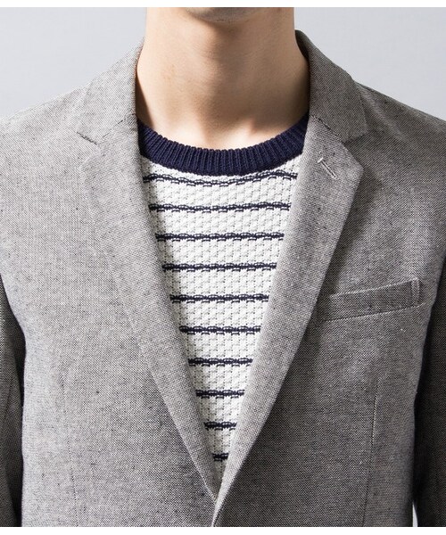 JUNRED（ジュンレッド）の「【先行予約】メンアサオックスジャケット（ジャケット/アウター・メンズ・グレー/ホワイト・0/1/2/3）」の6枚目の写真