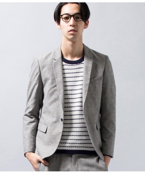 JUNRED（ジュンレッド）の「【先行予約】メンアサオックスジャケット（ジャケット/アウター・メンズ・グレー/ホワイト・0/1/2/3）」の3枚目の写真