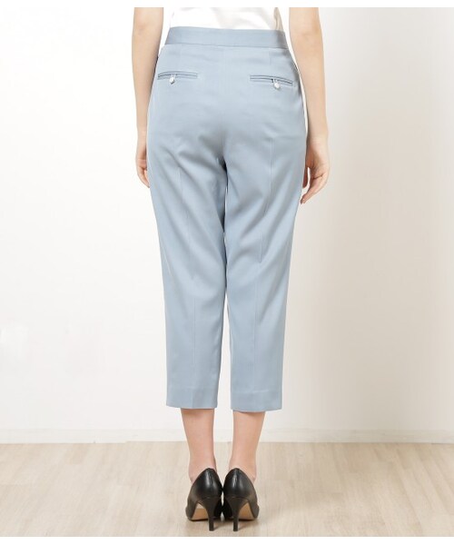 MADEMOISELLE ROPE'（マドモアゼル ロペ）の「ドビーオックスハイウエスト2タックパンツ（パンツ・レディース・ホワイト/カーキ/サックス・34/36/38）」の6枚目の写真