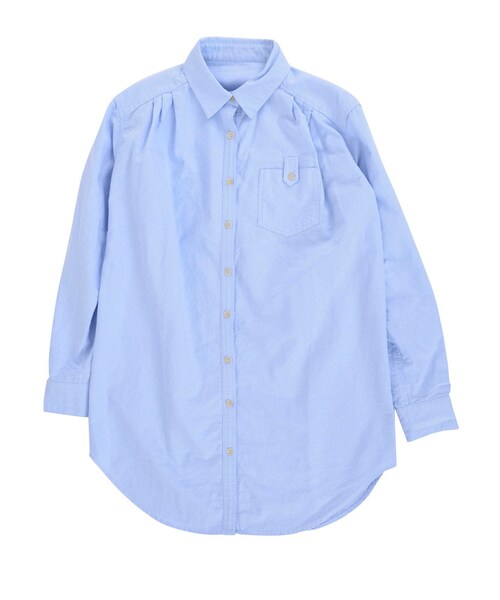 Ungrid（アングリッド）の「オックスルーズシャツワンピース（ワンピース/ドレス・レディース・ホワイト/ブルー）」の3枚目の写真