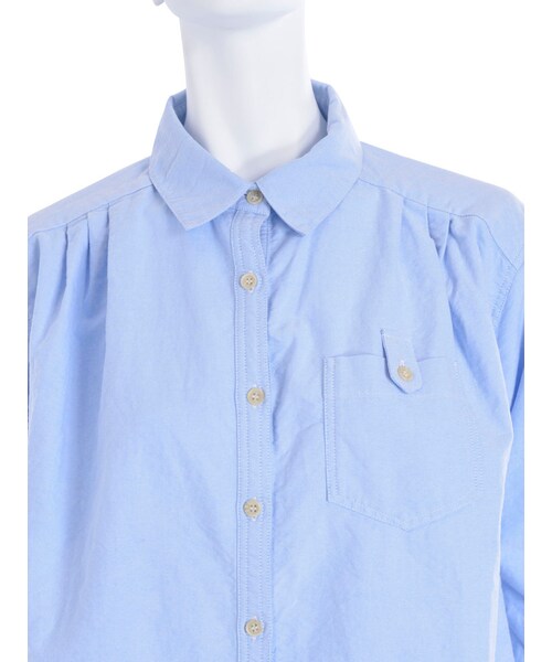 Ungrid（アングリッド）の「オックスルーズシャツワンピース（ワンピース/ドレス・レディース・ホワイト/ブルー）」の9枚目の写真