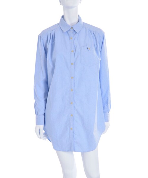 Ungrid（アングリッド）の「オックスルーズシャツワンピース（ワンピース/ドレス・レディース・ホワイト/ブルー）」の4枚目の写真