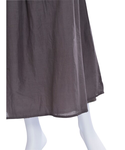 Ungrid(アングリッド)の「コットンフレアマキシスカート(スカート・レディース・オフホワイト/チャコールグレー)」の9枚目の写真