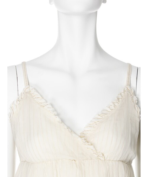 Ungrid（アングリッド）の「ストライプシフォンキャミ（トップス・レディース・シルバー/ゴールド・F）」の7枚目の写真