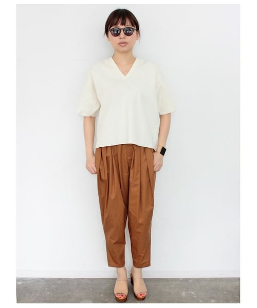 ADAM ET ROPE'（アダムエロペ）の「【先行予約】総針半袖Vネック