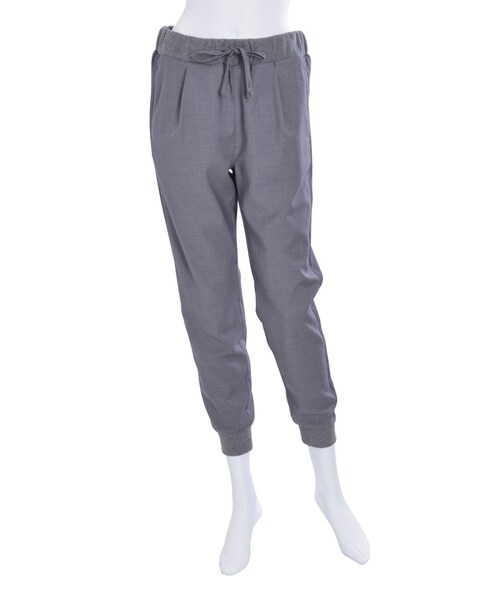 Ungrid（アングリッド）の「サイドラインラフパンツ（パンツ・レディース・グレー/ブラック）」の2枚目の写真