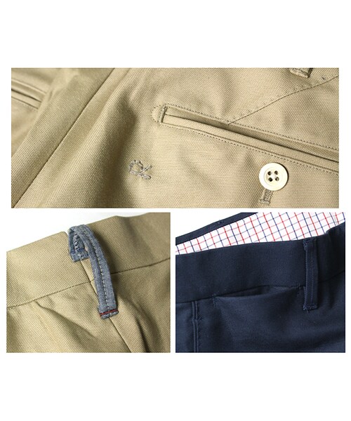 45R（フォーティファイブアール）の「サマーフォースオックスフォードパンツ（パンツ・メンズ・ベージュ/グリーン/ネイビィ・30インチ/32インチ/34インチ）」の5枚目の写真