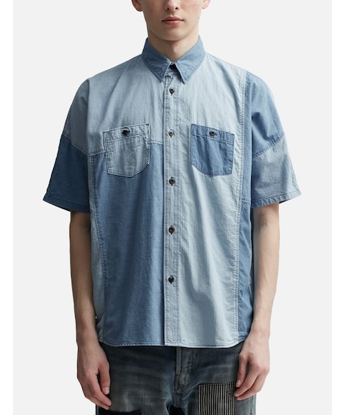 FDMTL（ファンダメンタル）の「3 Year Wash Patchwork Shirt（その他・メンズ・Indigo・2/3/4/5）」の3枚目の写真