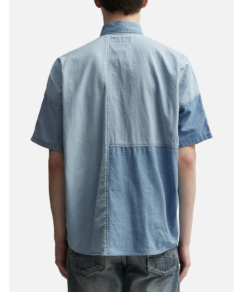 FDMTL（ファンダメンタル）の「3 Year Wash Patchwork Shirt（その他・メンズ・Indigo・2/3/4/5）」の4枚目の写真