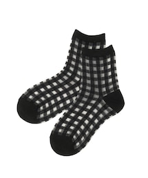 3coins | シアーギンガムチェックソックス(ソックス/靴下)
