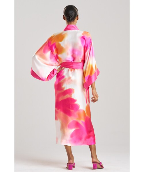 Josie Natori（ジョーシーナトリ）の「Malaga Silk Robe（その他・レディース・Black/Coral Peach/Floret Purple・XS/S/M/L/XL/XS/S/M/L）」の2枚目の写真