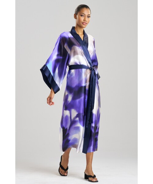 Josie Natori（ジョーシーナトリ）の「Malaga Silk Robe（その他・レディース・Black/Coral Peach/Floret Purple・XS/S/M/L/XL/XS/S/M/L）」の3枚目の写真