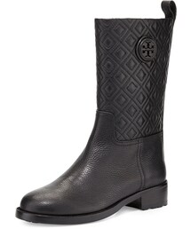 TORY BURCH | Tory Burch Marion Quilted Leather Boot, Black(ブーツ)