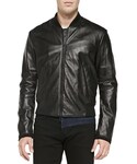 KENZO（ケンゾー）の「Kenzo Monster-Logo Leather Bomber Jacket