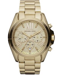 MICHAEL KORS | Michael Kors  Mid-Size Bradshaw Chronograph Watch, Golden(アナログ腕時計)