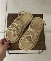 CAPRICIEUX LE'MAGE（カプリシューレマージュ）の「ノット厚底サンダル（ブーツ）」