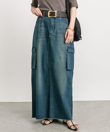 RIVE DROITE | 予約【MONN.:.(モン)】Light DENIM SKIRT(デニムスカート)