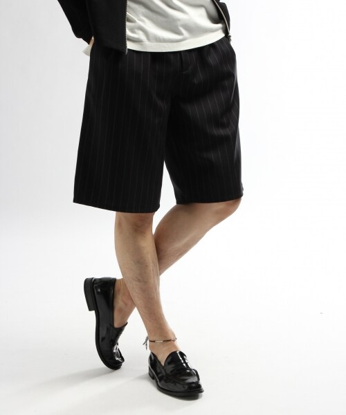 HARE（ハレ）の「ＴＲストライプショーツ（パンツ・メンズ・グレー16/ネイビー88・S/Ｍ）」の2枚目の写真