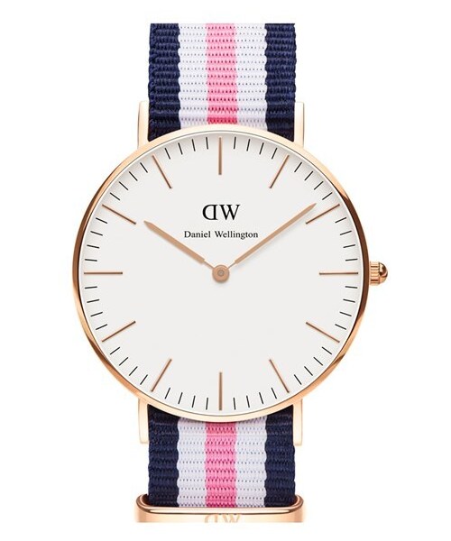 Daniel Wellington(ダニエルウェリントン)の「Daniel Wellington 'Classic Southampton' NATO Strap Watch, 36mm(アナログ腕時計・レディース・Blue/ White/ Pink/ Rose Gold)」の3枚目の写真