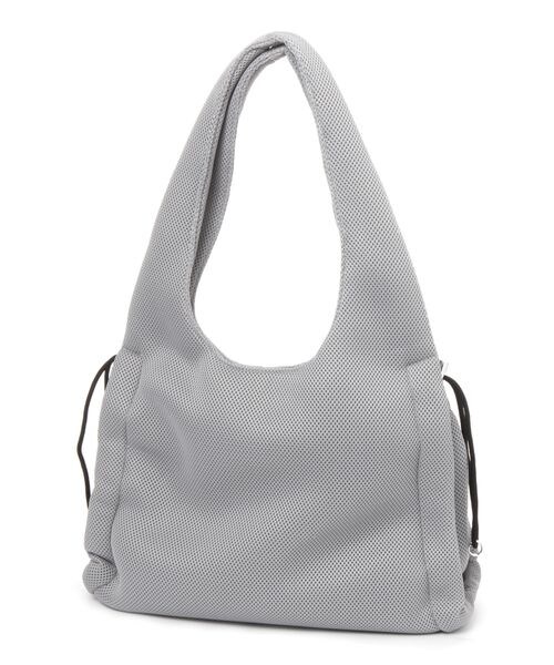 LAKOLE(ラコレ)の「メッシュギャザートートバッグ(バッグ・オフ11/ライトグレー12/ブラック19・F)」の2枚目の写真
