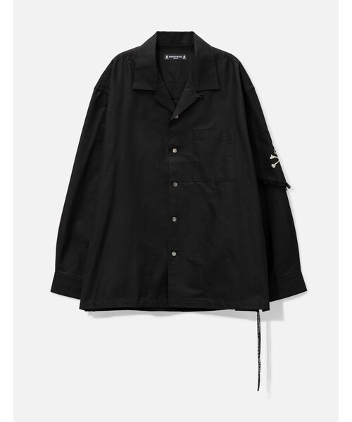 Bandana Open Collar Long Sleeve Shirt